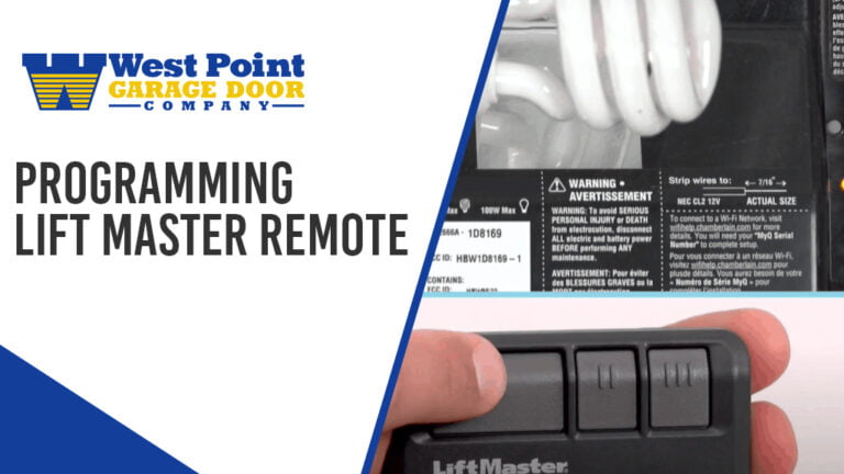 Programming Lift Master Remote